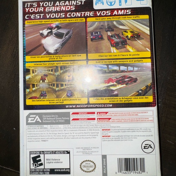 Need For Speed WII Game - Picture 2 of 2